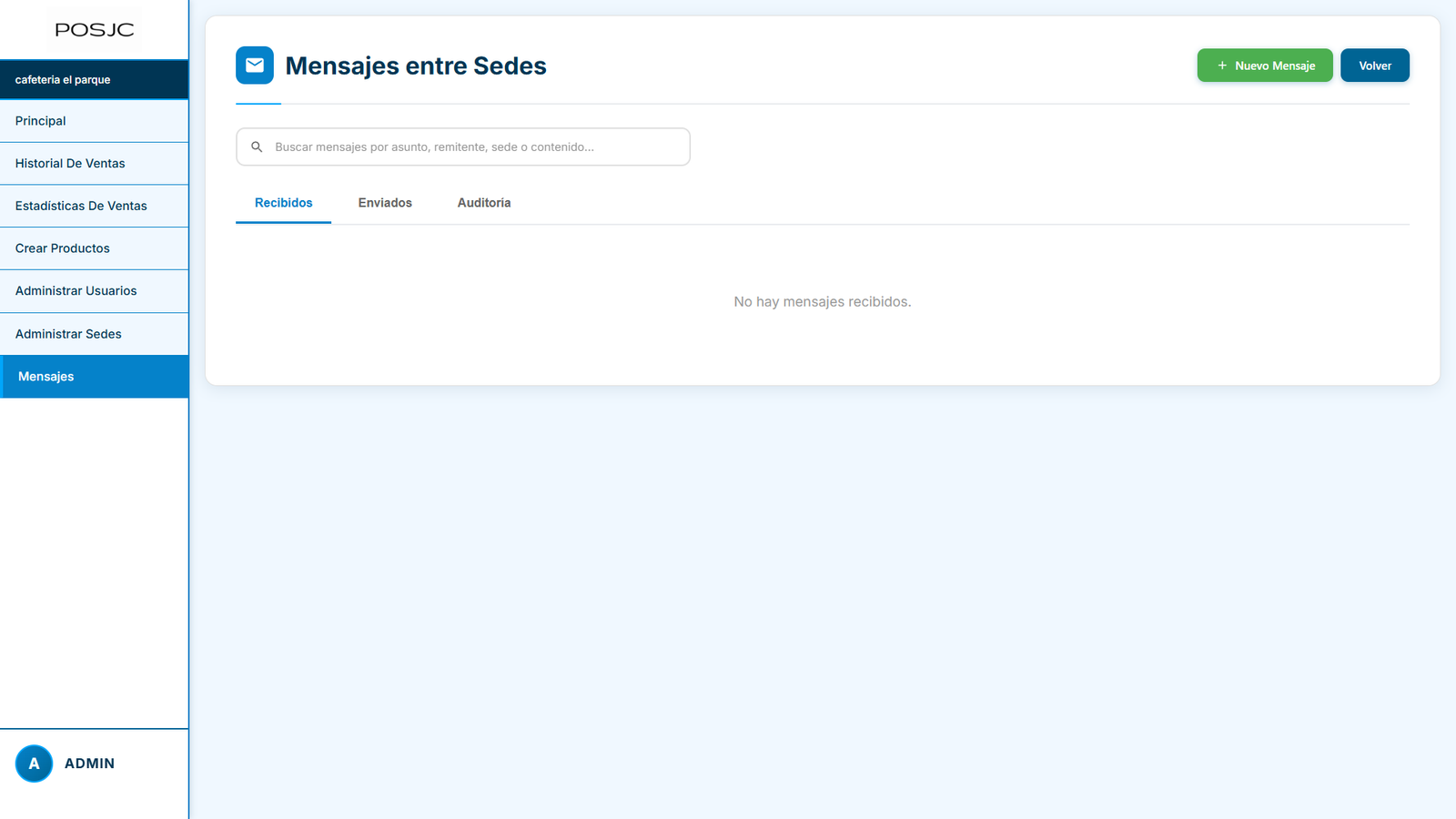 Captura del sistema POSJC